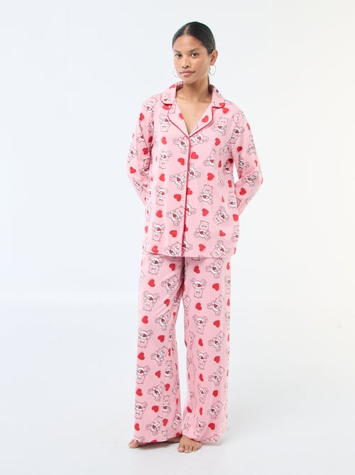 Pijama de 2 peças estampado 'Bisounours' - Kiabi