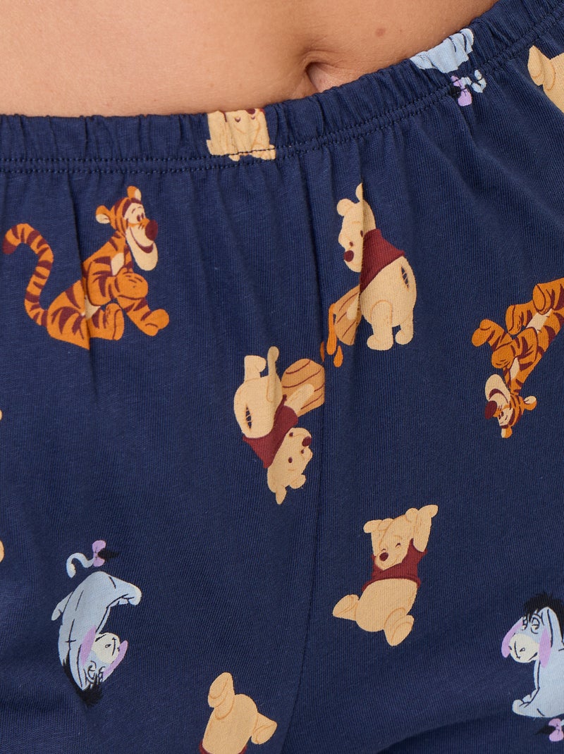 Pijama de 2 peças estampado 'Winnie the Pooh' Azul - Kiabi