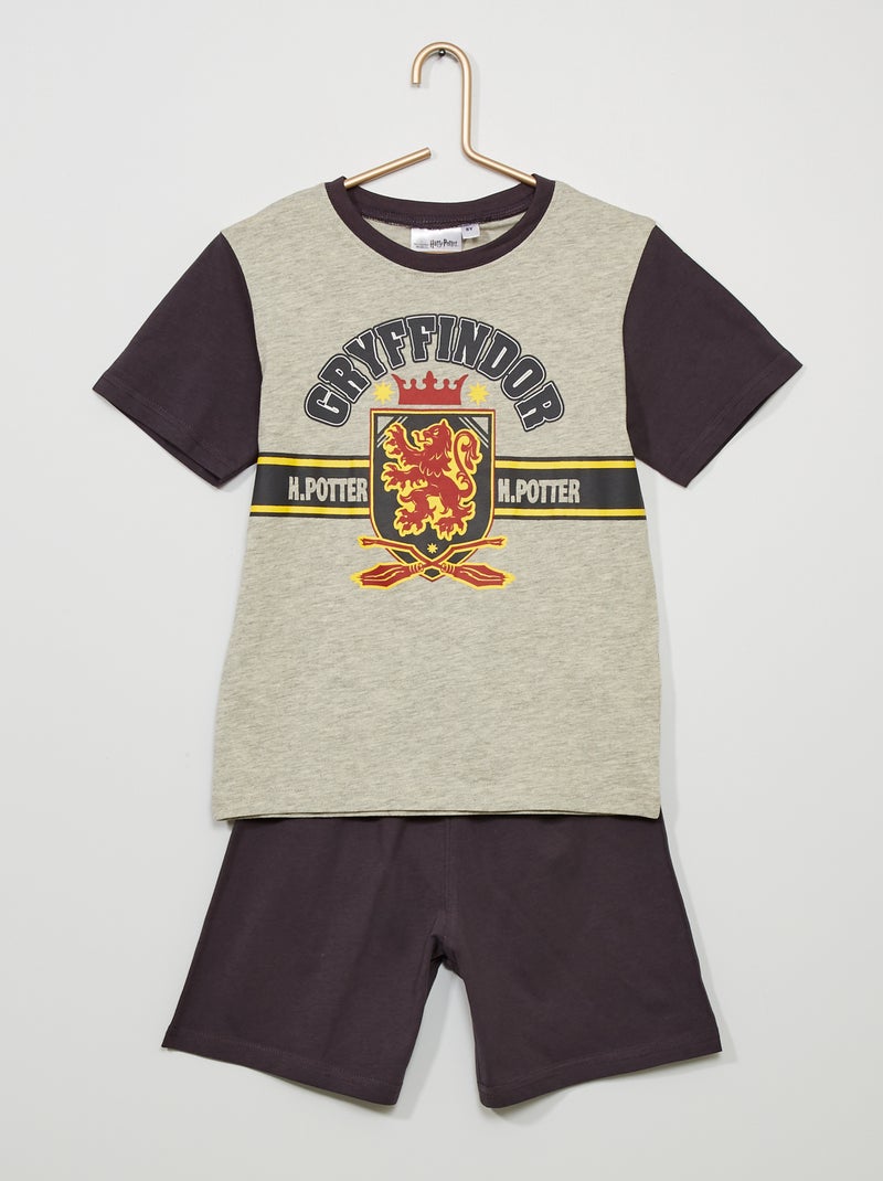 Pijama de 2 peças 'Harry Potter' em jersey Cinza/ Preto - Kiabi