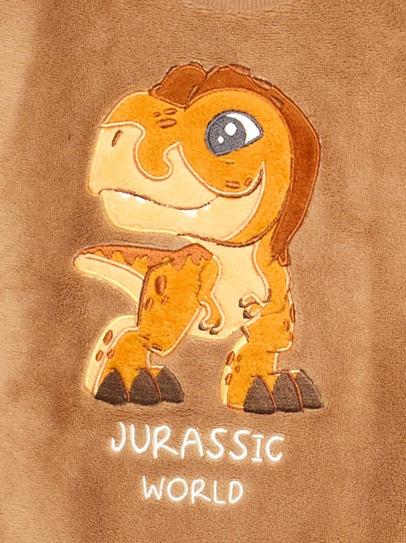 Pijama de 2 peças 'Jurassic World' - T-shirt de manga comprida + calças Bege - Kiabi