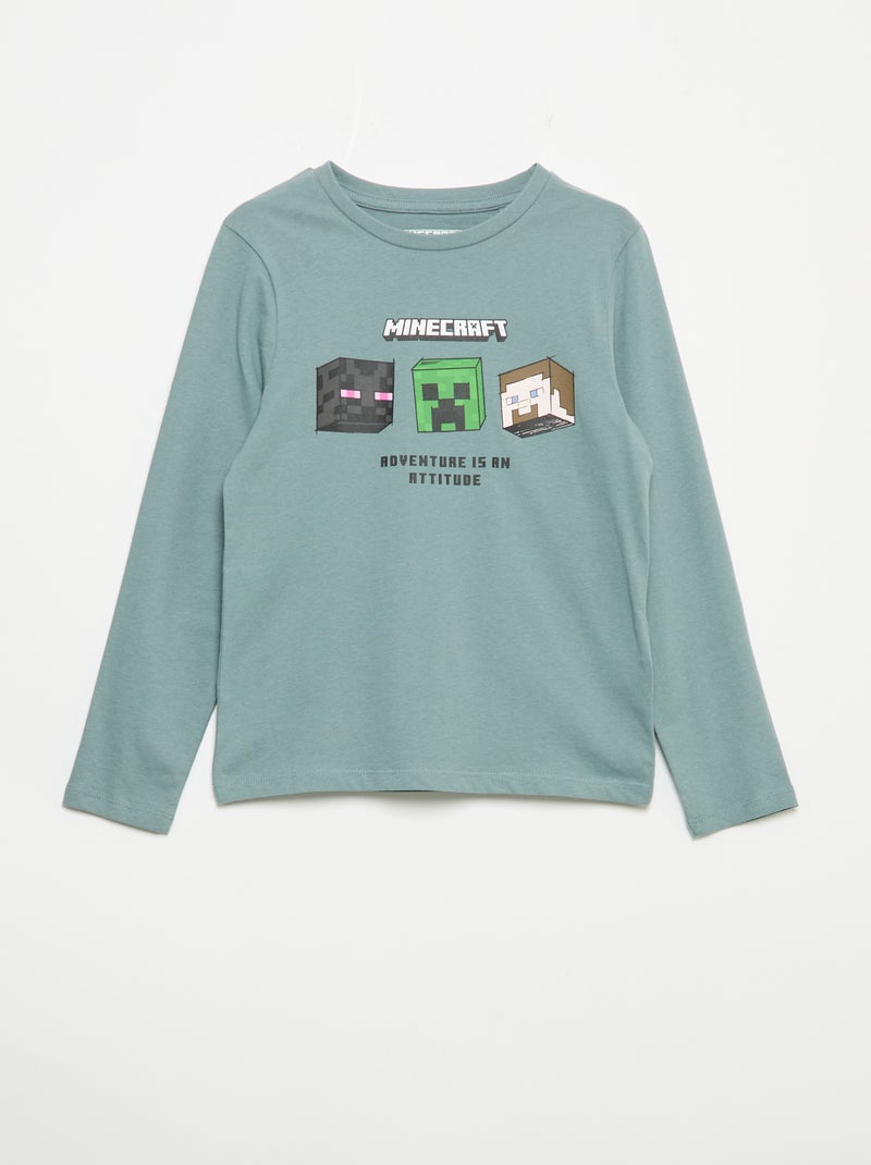Pijama de 2 peças 'Minecraft' Verde - Kiabi