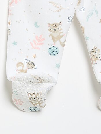 Pijama de 2 peças 'Petit Béguin' - T-shirt de manga comprida + calças com pés