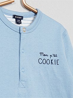 Pijama de 2 peças reversível - Kiabi