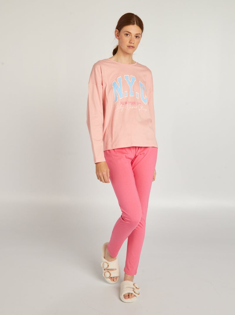 Pijama de 2 peças ROSA - Kiabi