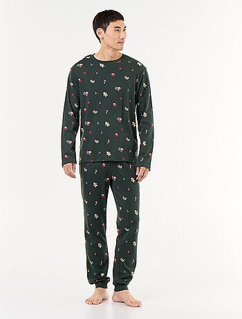 Pijama de 2 peças t-shirt + calças 'Natal'