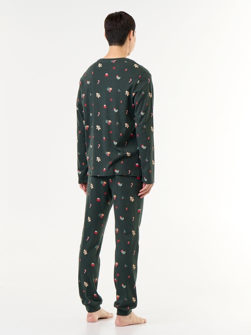 Pijama de 2 peças t-shirt + calças 'Natal' - Kiabi