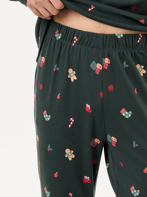 Pijama de 2 peças t-shirt + calças 'Natal' - Kiabi