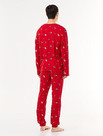 Pijama de 2 peças t-shirt + calças 'Natal'