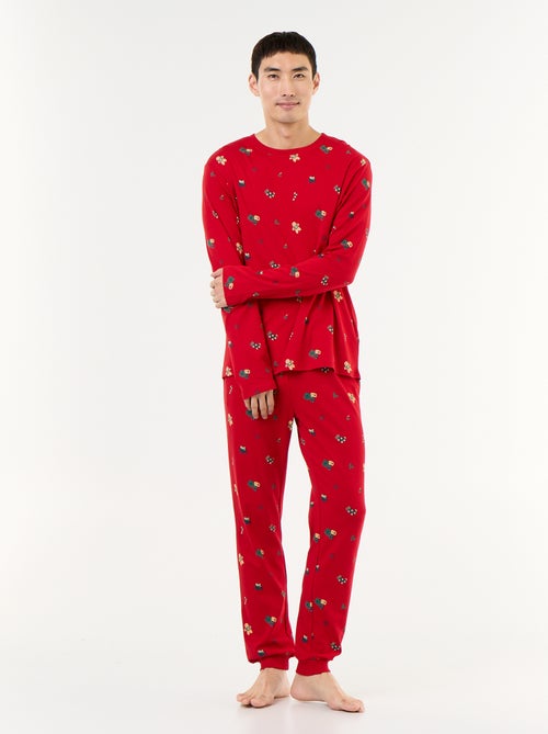 Pijama de 2 peças t-shirt + calças 'Natal' - Kiabi