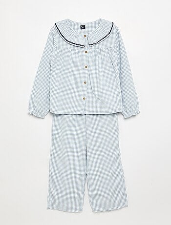 Pijama de 2 peças xadrez