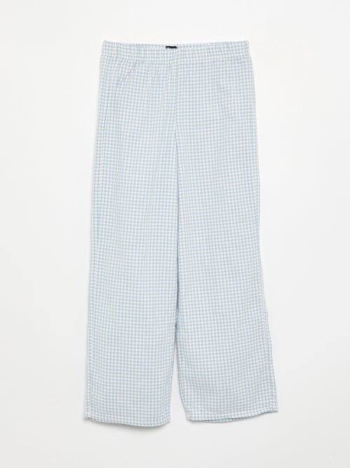 Pijama de 2 peças xadrez - Kiabi Pijama de 2 peças xadrez - Kiabi