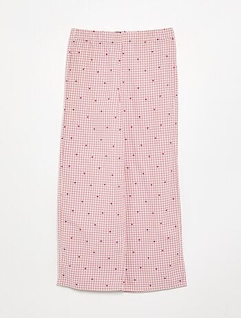 Pijama de 2 peças xadrez