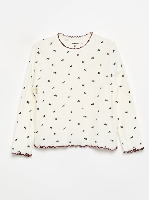 Pijama de 3 peças - T-shirt + calças + colete - Kiabi