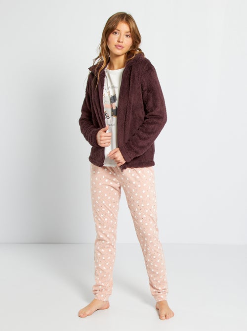 Pijama de 3 peças - Kiabi