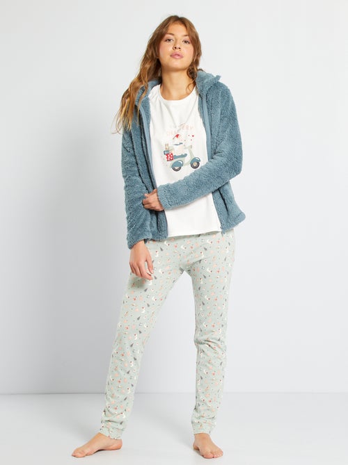 Pijama de 3 peças - Kiabi