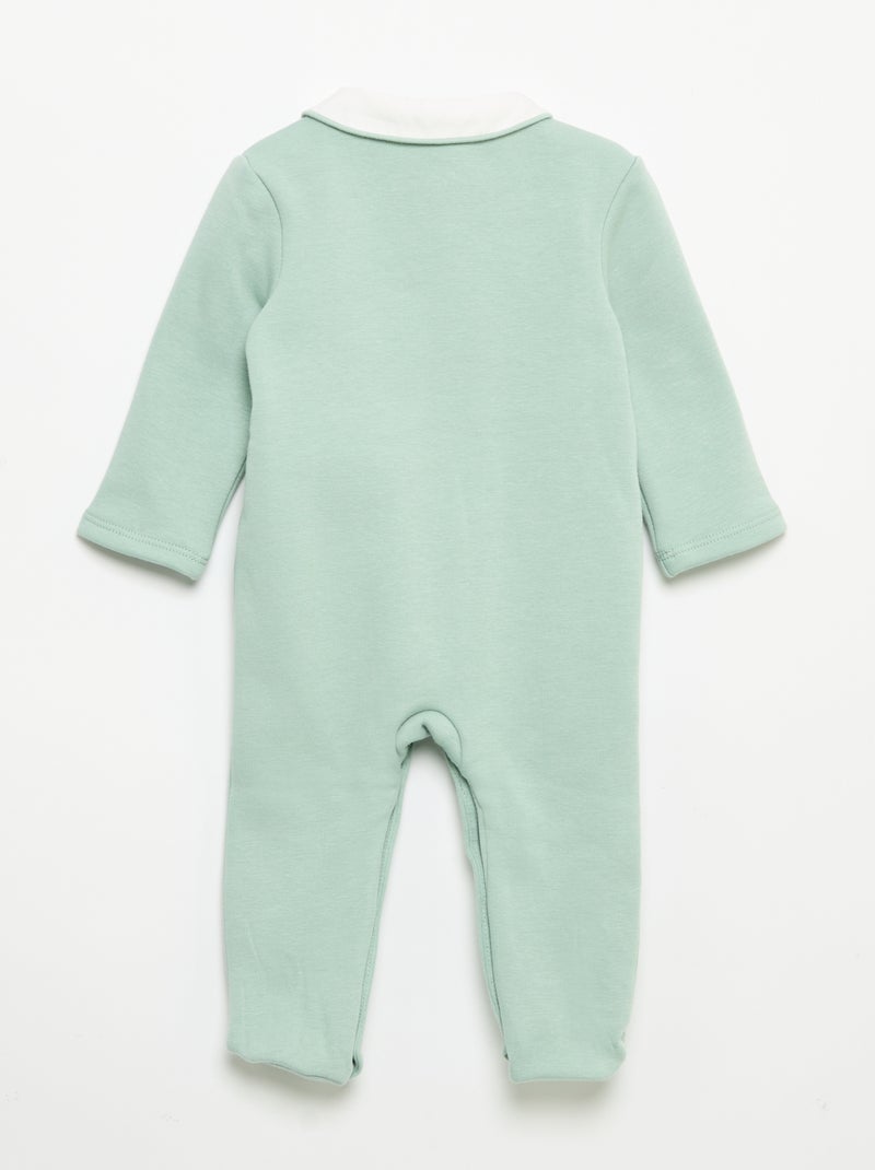Pijama de dormir com gola Branco - Kiabi
