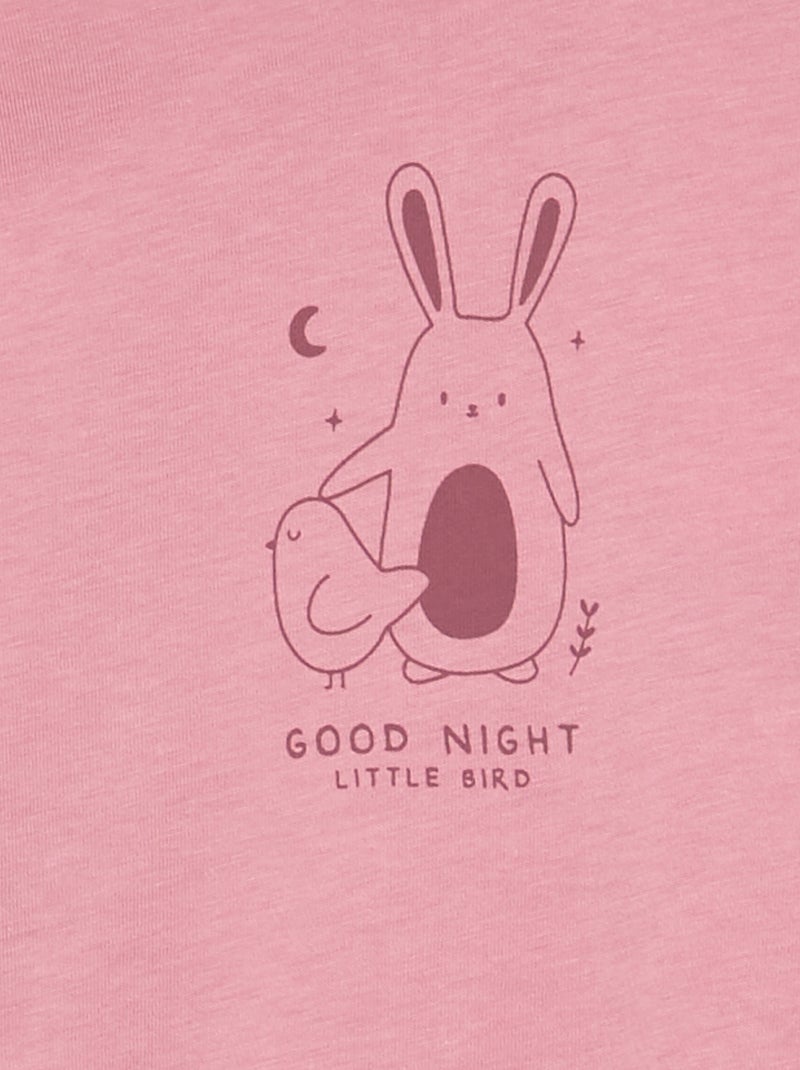 Pijama de dormir com pés Rosa - Kiabi