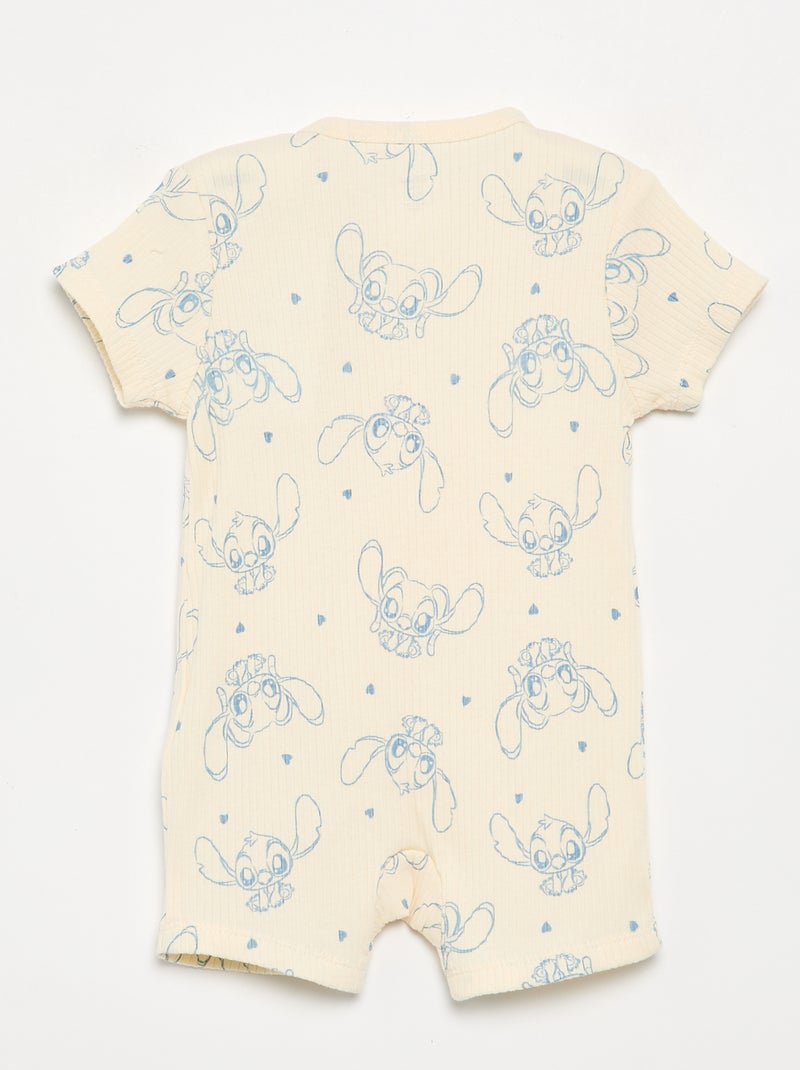 Pijama de dormir de manga curta Branco - Kiabi