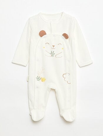 Pijama de dormir em veludo