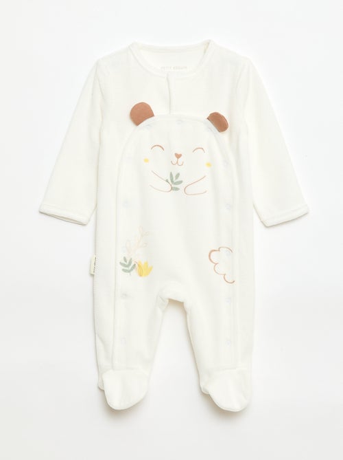 Pijama de dormir em veludo - Kiabi