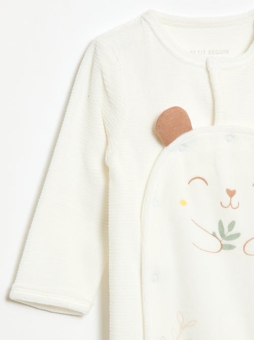 Pijama de dormir em veludo - Kiabi
