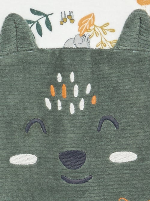 Pijama de dormir "Petit Béguin" bimaterial - Kiabi Pijama de dormir "Petit Béguin" bimaterial - Kiabi