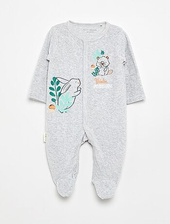 Pijama de dormir 'Petit Béguin' em veludo