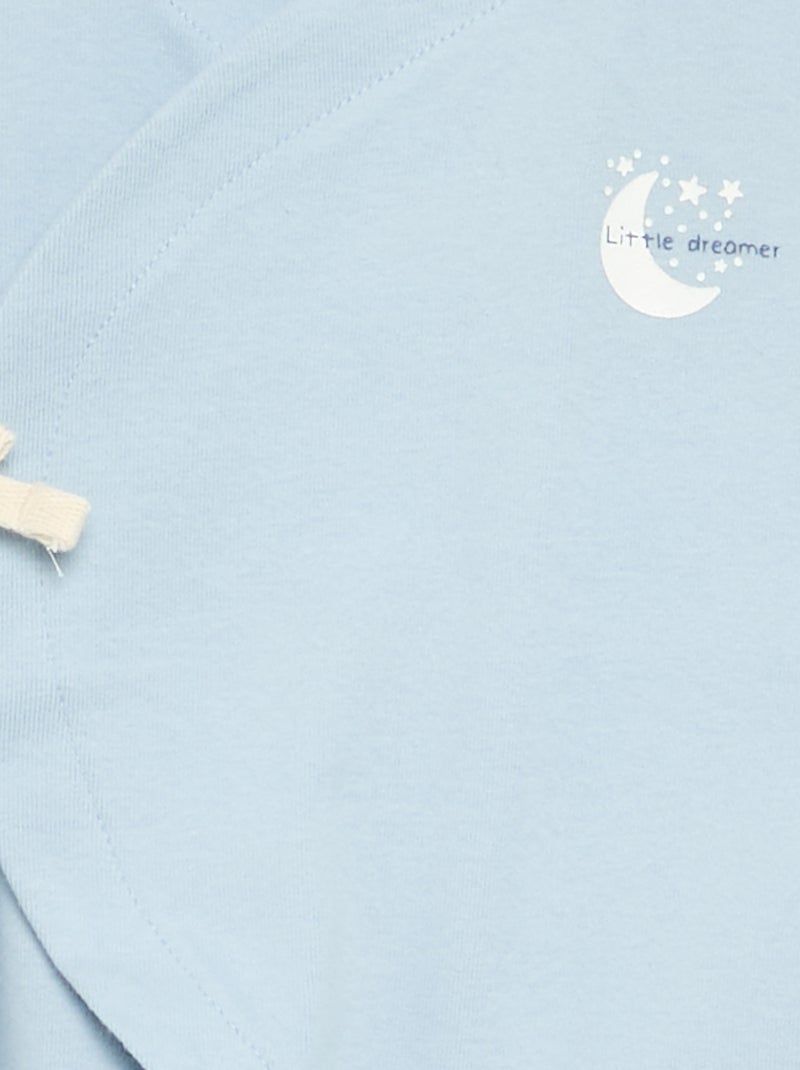 Pijama de dormir sem pés Azul - Kiabi