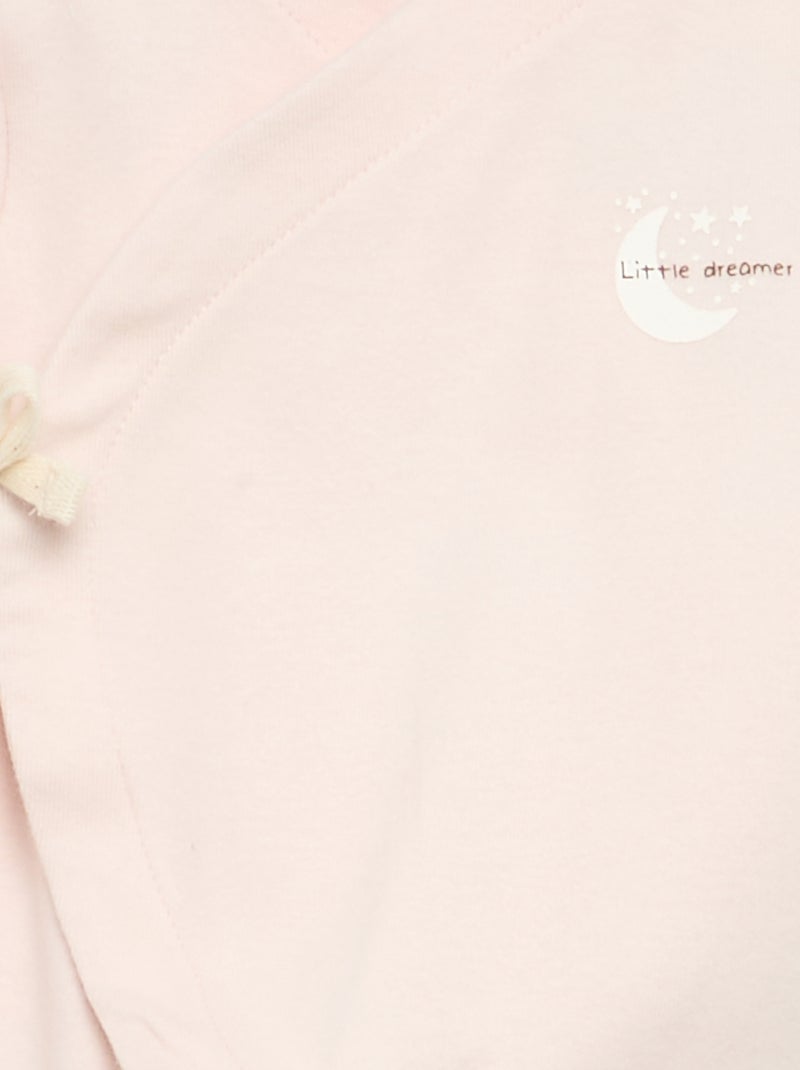 Pijama de dormir sem pés Rosa - Kiabi