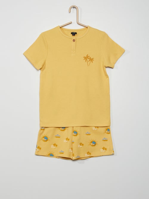 Pijama de duas peças em ninho de veludo - Kiabi