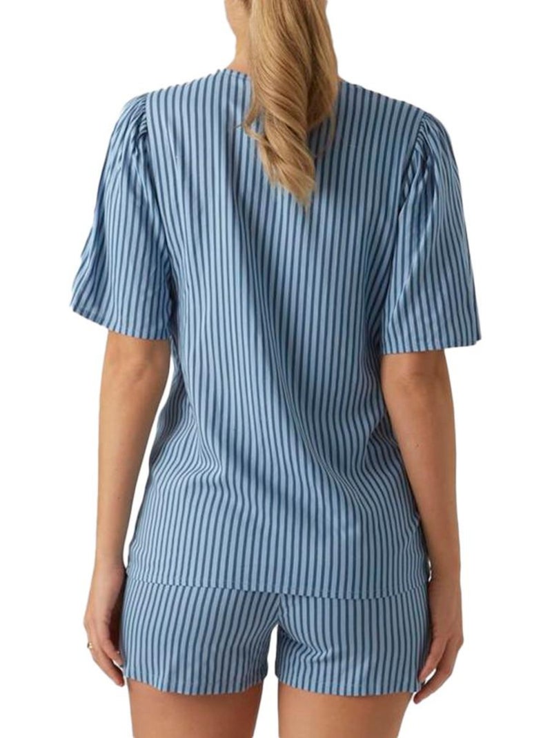 Pijama de Gravidez Azul para Mulher Mamalicious Jasmin Azul - Kiabi