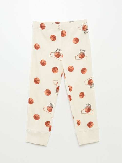 Pijama de malha estampado - 2 peças - Kiabi