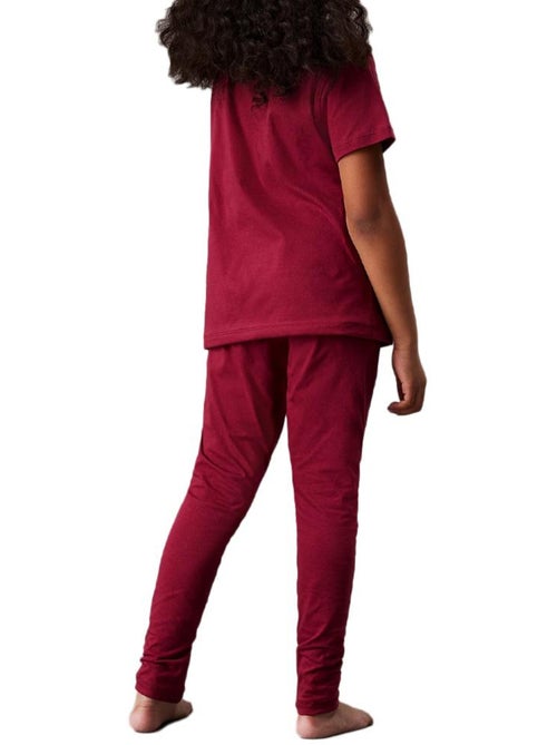 Pijama de Malha Vermelho para Menina Calvin Klein Jeans - Kiabi Pijama de Malha Vermelho para Menina Calvin Klein Jeans - Kiabi