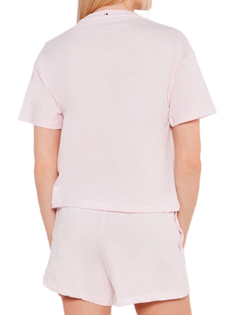 Pijama de Mulher Tommy Hilfiger em Jersey Rosa Rosa - Kiabi