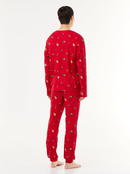 Pijama de Natal de 2 peças t-shirt + calças - 2 peças - Kiabi Pijama de Natal de 2 peças t-shirt + calças - 2 peças - Kiabi