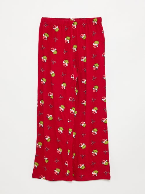 Pijama de Natal 'Grinch' de 2 peças - camisa + calças - Kiabi