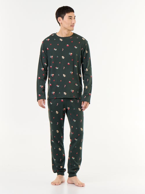 Pijama de Natal t-shirt + calças - 2 peças - Kiabi Pijama de Natal t-shirt + calças - 2 peças - Kiabi