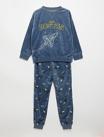 Pijama de polar de 2 peças - camisola + calças