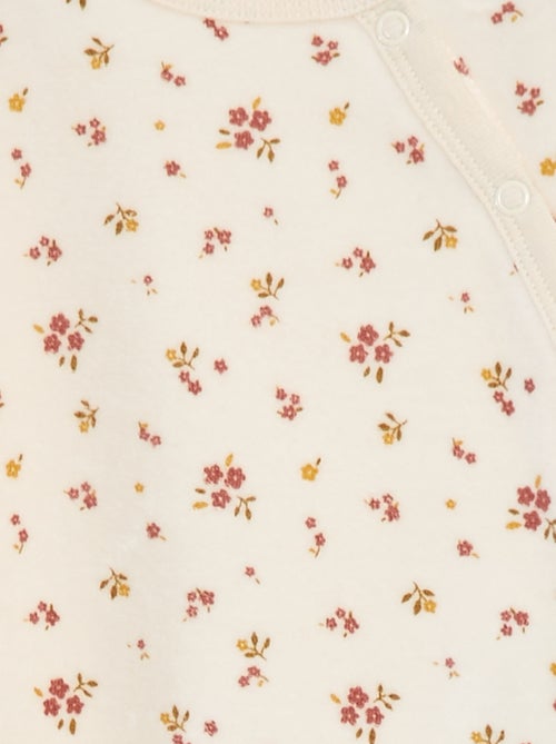 Pijama de veludo - 2 peças - Kiabi