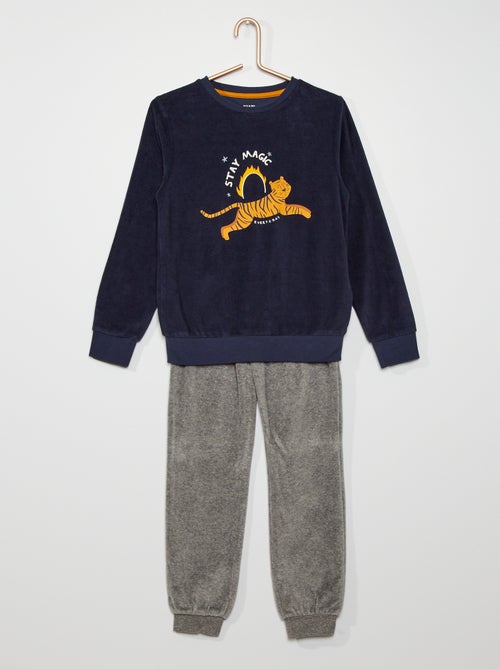 Pijama de veludo - Kiabi