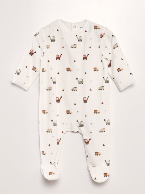 Pijama de veludo - Kiabi