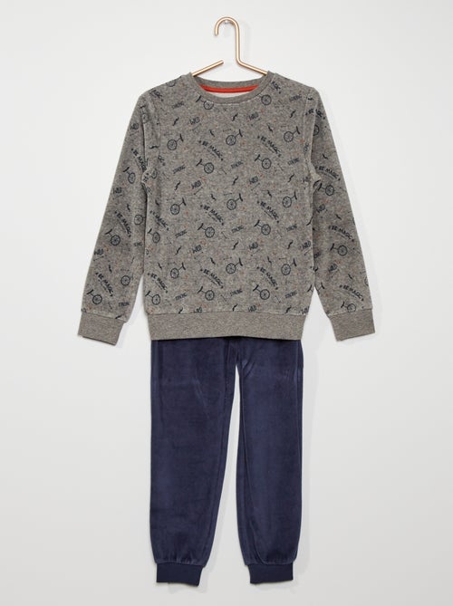Pijama de veludo - Kiabi