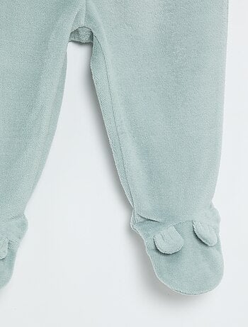 Pijama de veludo de 2 peças