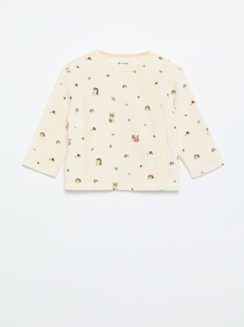 Pijama de veludo de 2 peças - Kiabi