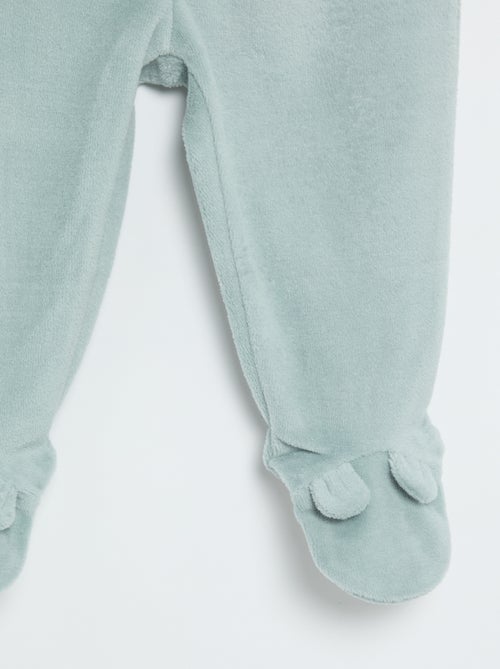 Pijama de veludo de 2 peças - Kiabi
