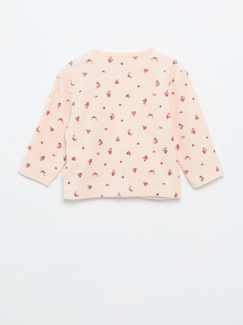 Pijama de veludo de 2 peças - Kiabi