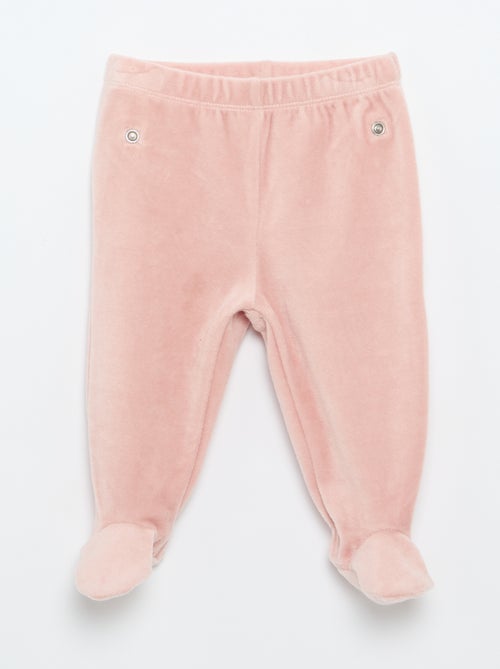Pijama de veludo de 2 peças - Kiabi