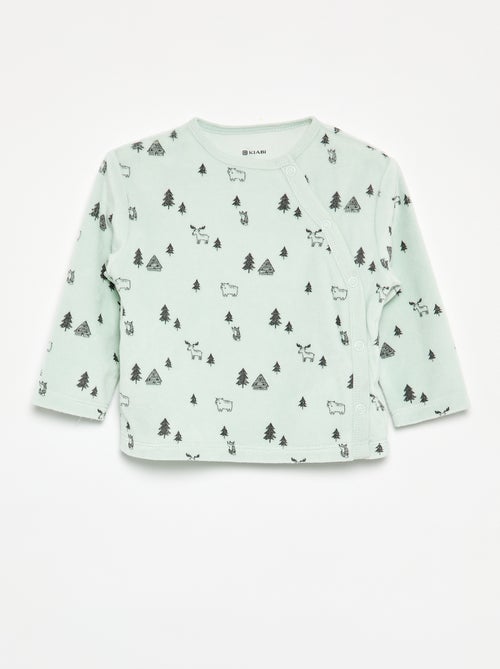 Pijama de veludo de 2 peças - Kiabi Pijama de veludo de 2 peças - Kiabi