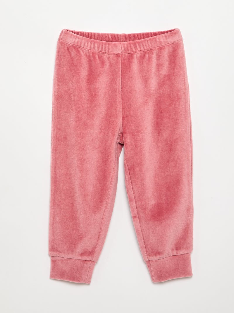 Pijama de veludo de 2 peças 'Winnie' Castanho - Kiabi
