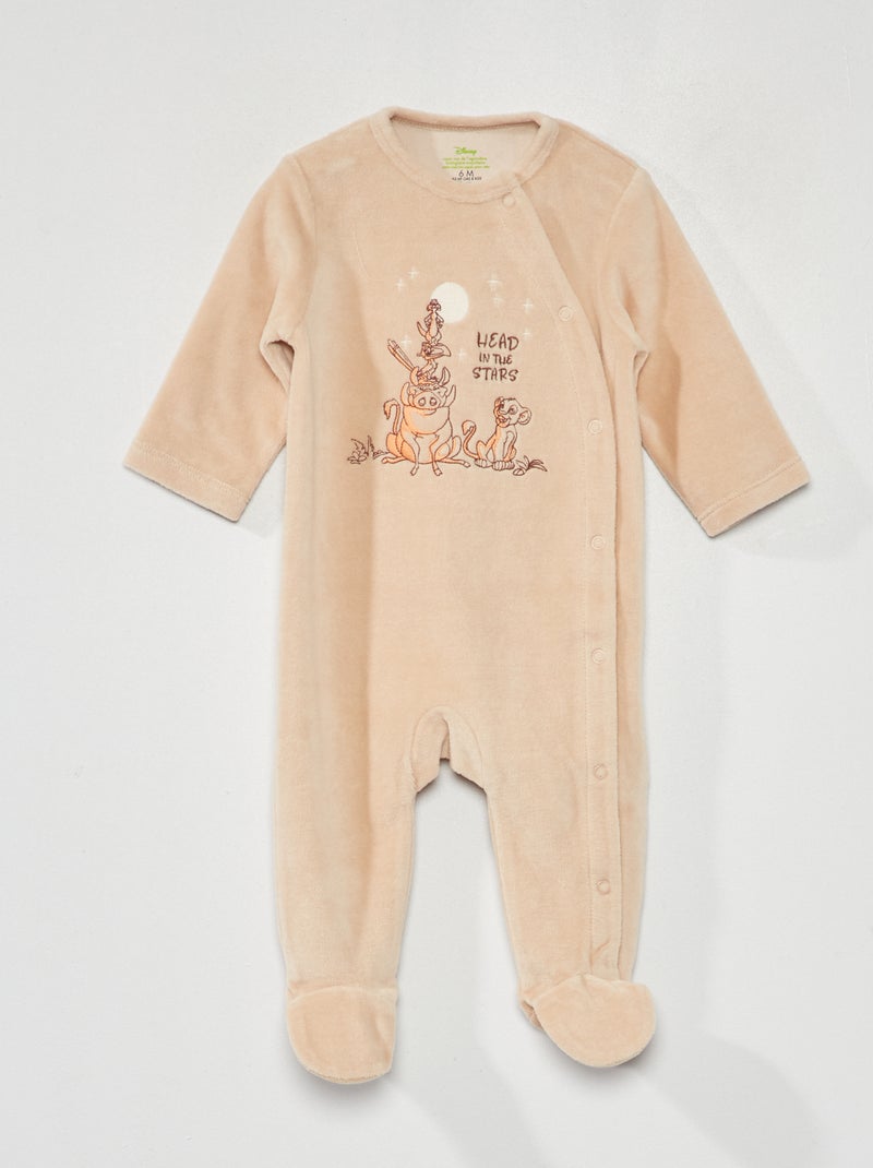Pijama de veludo 'Disney' BEGE - Kiabi